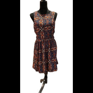 UP by Ultra Pink Dress Size Large Sleeveless Navy Cowgirl Western or Boho Look!